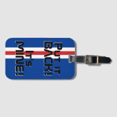 カーボベルデ国旗おもしろい国 ラゲッジタグ (正面横)