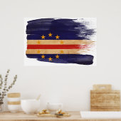 カーボベルデ国旗のポスター ポスター (キッチン)