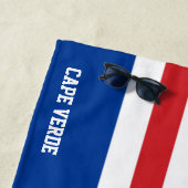 カーボベルデ国旗の壮麗な愛国心 ビーチタオル (インサイチュ)