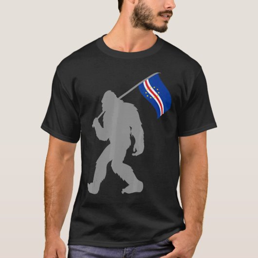 カーボベルデ国旗またはカーボベルデ国旗 Tシャツ (正面)