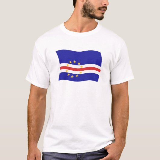カーボベルデ国旗シャツ Tシャツ (正面)