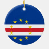 カーボベルデ国旗セラミックオーナメント セラミックオーナメント (裏面)