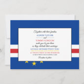 カーボベルデ国旗、カーボベルデ結婚の国旗 招待状 (正面)