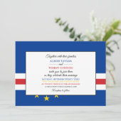 カーボベルデ国旗、カーボベルデ結婚の国旗 招待状 (スタンド正面)