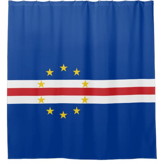 カーボベルデ国旗(カーボベルデ) シャワーカーテン (正面)