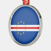 カーボベルデ国旗(カーボベルデ) メタルオーナメント (左)