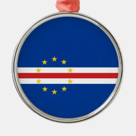 カーボベルデ国旗（カーボベルデ） メタルオーナメント