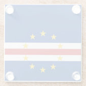 カーボベルデ国旗 ガラスコースター (裏面)