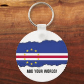 カーボベルデ国旗 キーホルダー (正面)