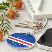 カーボベルデ国旗 キーホルダー (正面右)