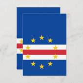 カーボベルデ国旗 サンキューカード (正面/裏面)