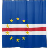 カーボベルデ国旗 シャワーカーテン (正面)