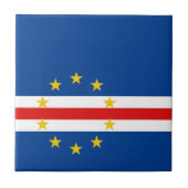 カーボベルデ国旗 セラミックタイル (正面)