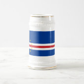 カーボベルデ国旗 ビールジョッキ (中央)