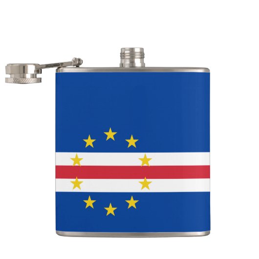 カーボベルデ国旗 フラスク (オープン)