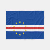 カーボベルデ国旗 フリースブランケット (正面(横))