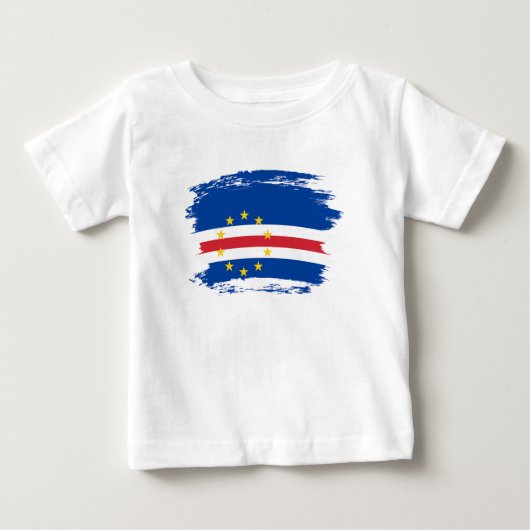 カーボベルデ国旗 ベビーTシャツ (正面)