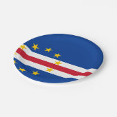 カーボベルデ国旗 ペーパープレート (アングル)