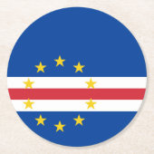 カーボベルデ国旗 ラウンドペーパーコースター (正面)