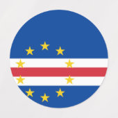 カーボベルデ国旗 ラベル (デザイン1)