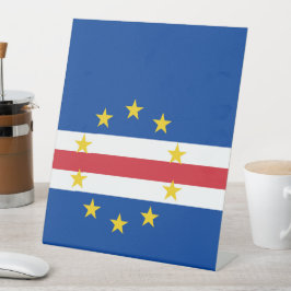 カーボベルデ国旗 台座サイン