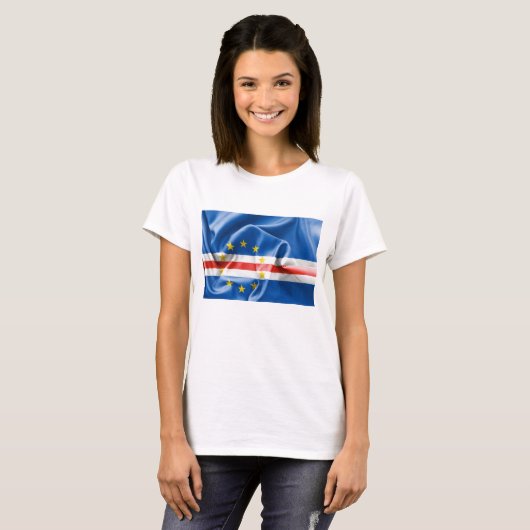 カーボベルデ国旗 Tシャツ (正面フル)