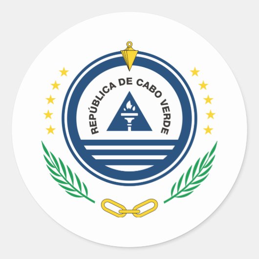 カーボベルデ国章 ラウンドシール (正面)