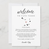 カーボベルデ結婚のウェルカムレター&旅程 (正面)