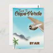 カーボベルデ航空の旅行ポスター ポストカード (正面/裏面)