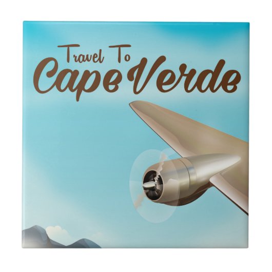 カーボベルデ航空旅行ポスター タイル (正面)