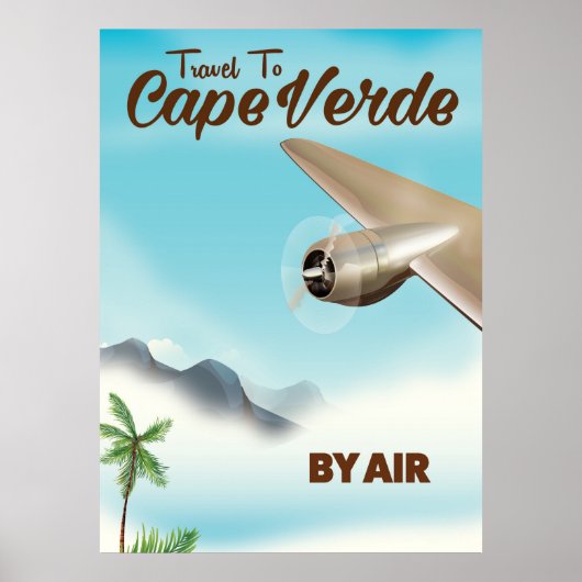 カーボベルデ航空旅行ポスター ポスター (正面)