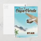 カーボベルデ航空旅行ポスター ポストカード (正面/裏面)