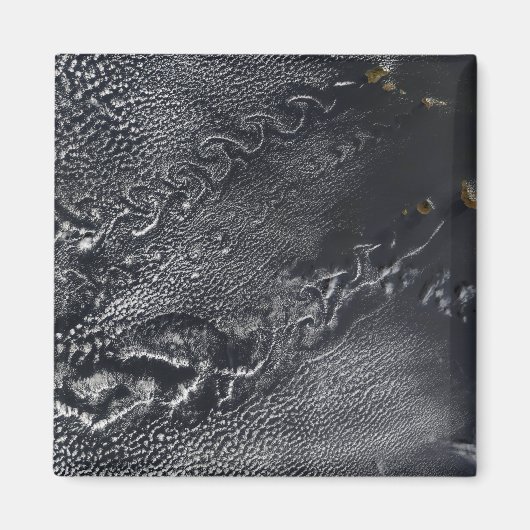 カーボベルデ諸島の雲の渦 マグネット (正面)