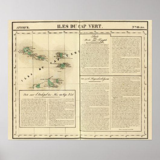 カーボベルデ諸島アフリカ ポスター (正面)