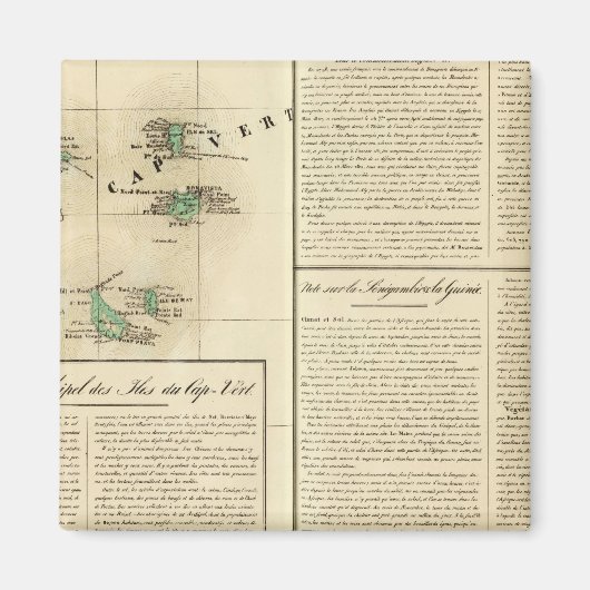 カーボベルデ諸島アフリカ マグネット (正面)