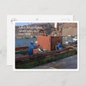 カーボベルデ – サンニコラウ – タラファル魚釣りボート –  ポストカード (正面/裏面)