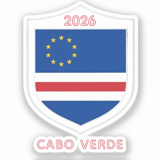 カーボベルデ 2026 ワールドカップ シール (正面)
