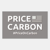 カーボンステッカーの価格 長方形シール (正面)