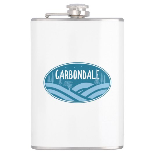 カーボンデールコロラドアウトドア フラスク (正面)