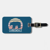 カーボンデールコロラドレトロベア ラゲッジタグ (正面横)