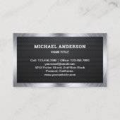 カーボンファイバーハウスルーフィング建築屋上 名刺 (裏面)