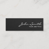 カーボンファイバーブラックミニ名刺 スキニー名刺 (正面)