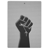 カーボンファイバープリントスタイル クリップボード (裏面)