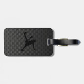 カーボンファイバールックテニス ラゲッジタグ (裏面横)