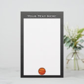 カーボンファイバールックバスケットボール 便箋 (スタンド正面)