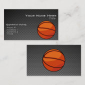 カーボンファイバールックバスケットボール 名刺 (正面/裏面)