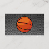 カーボンファイバールックバスケットボール 名刺 (裏面)