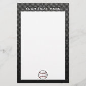 カーボンファイバールック野球 便箋 (正面)