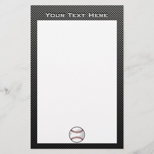 カーボンファイバールック野球 便箋 (正面)