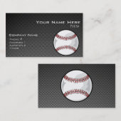 カーボンファイバールック野球 名刺 (正面/裏面)